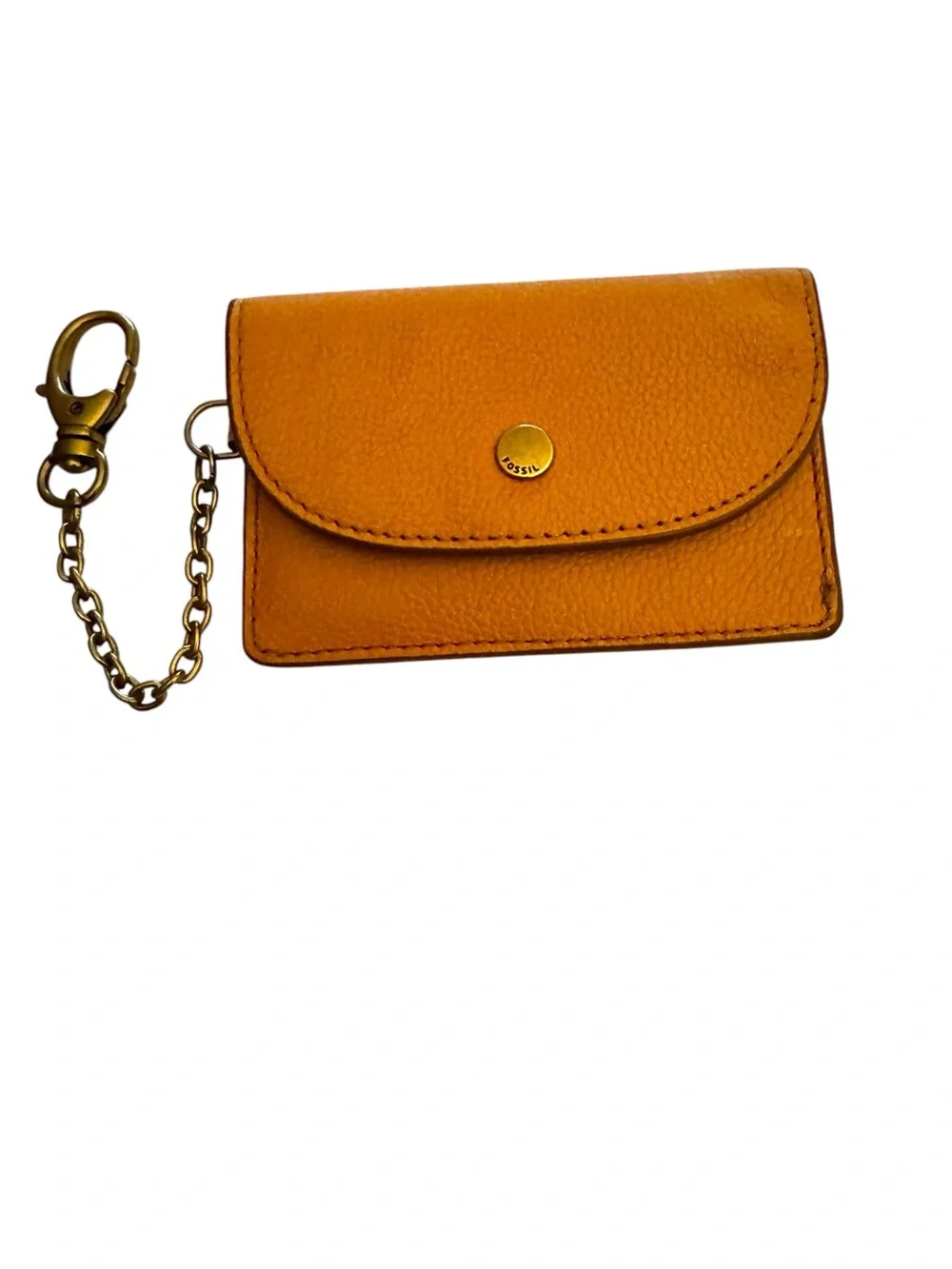Fossil  Adelyn Leather Card Case with Keychain